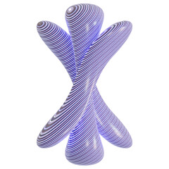 Abstract Pattern Shape 3D Illustration