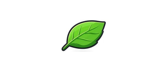Simple Green Leaf Graphic