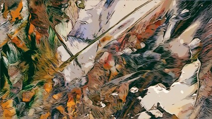 Abstract art background . Hand painting artwork on canvas .