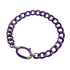 Obraz premium Purple chain bracelet luxurious jewelry design fashion accessory