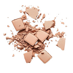Fototapeta premium Broken Milk Chocolate PNG – Scattered Pieces and Crumbs for Sweet Confectionery and Food Branding