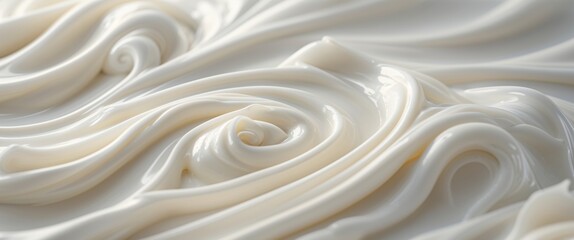 Fototapeta premium Creamy swirl texture background for cosmetic and spa designs