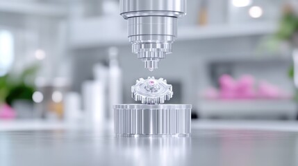 Precision machine part assembly in a laboratory setting