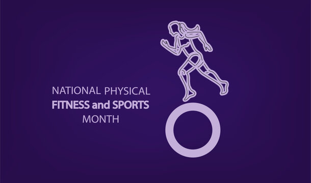 Woman runner for national physical fitness and sports month, girl running. healthy lifestyle and wellbeing. wellness week. Vector drawing continuous line art illustration. - Powered by Adobe