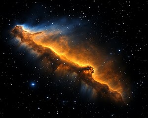 Cosmic Nebula, Stellar Cloud, Night Sky