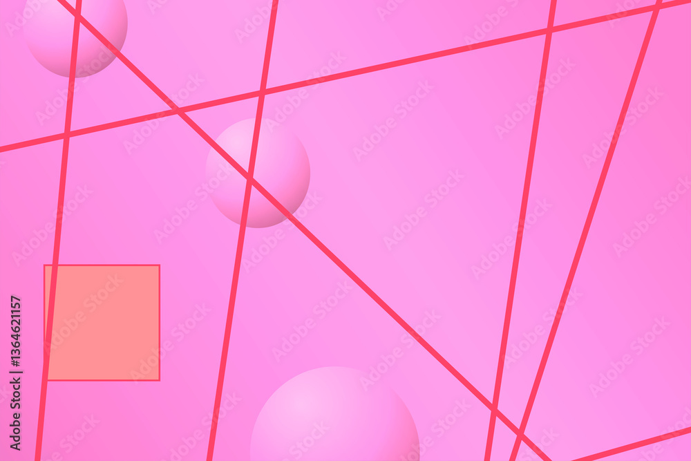 Fototapete geometric pattern with repeating geometric shapes and circles to create a creative background.