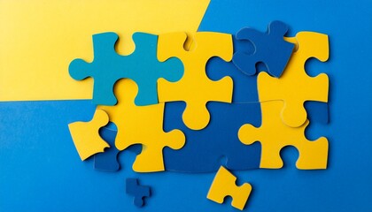Obraz premium jigsaw puzzle pieces
