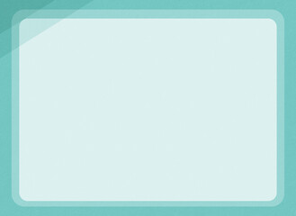 和紙で作成したシンプルなフレーム・テンプレート・グリーン