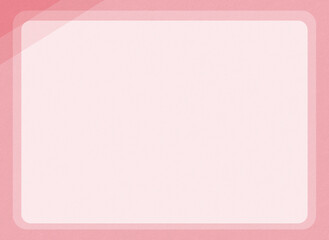 和紙で作成したシンプルなフレーム・テンプレート・レッド