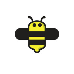 Cute Minimalist Vector Bee Logo Design for Branding and Illustration