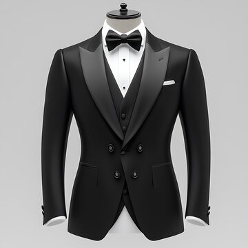 Black Tuxedo Formal Wear. (1)