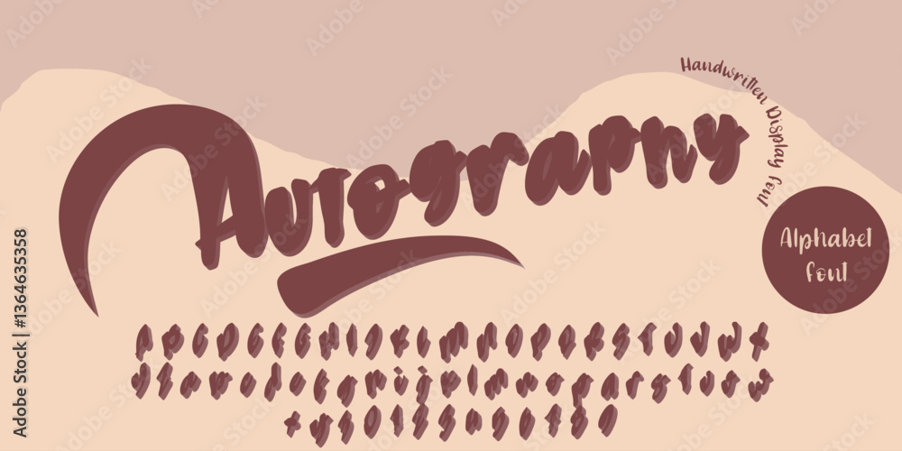 Fototapete autography font a stylish and elegant handwritten script for creative designs and branding