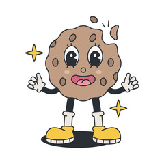 Groovy Cookies Cartoon Character Illustration