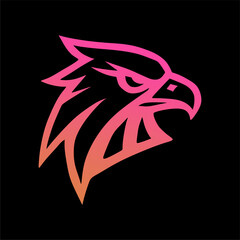 eagle logo isolated on transparent background