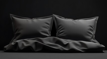 Dark Bedding Mockup.