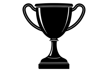 a trophy cup silhouette vector illustration