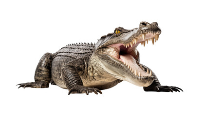 Naklejka premium crocodile isolated on transparent background