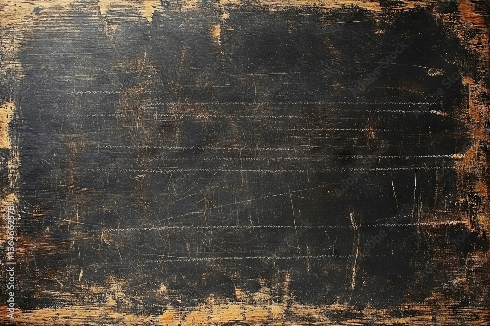 Poster rustic chalkboard surface ready for writing or drawing in a creative space