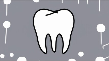 tooth on a plate