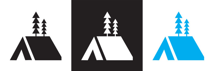 Adventure and Exploration icon. Vector illustration. isolated on white and black background. EPS 10