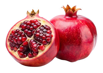 pomegranate isolated on white background