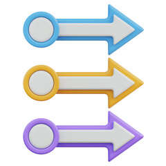 Obraz premium Arrows Infographic 3D Illustration