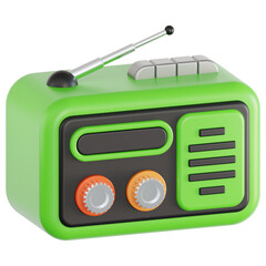 Radio 3D Illustration