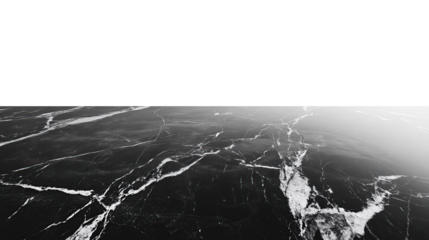 marble table going into perspective with transparent background