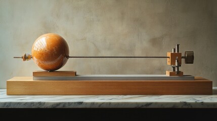 A simple lever system captures the essence of learning and innovation in a dynamic physics demonstration, exemplifying mechanical force.