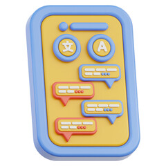 Bilingual Language 3D Illustration