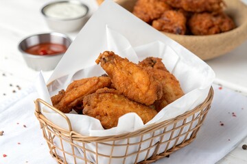 deep fried chicken nuggets