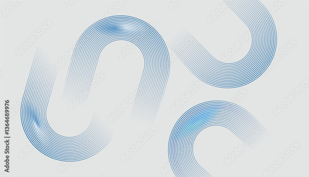 Leinwandbilder modern vector illustration design. abstract background with circle lines. digital future technology 