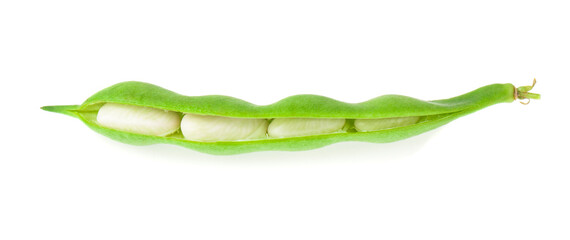 Beans isolated on white background.