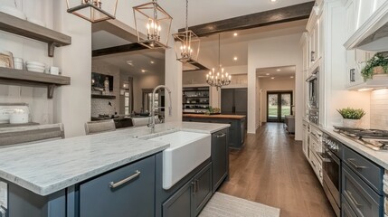 Modern Farmhouse Kitchen Interior