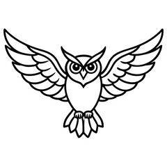 vector illustration of an owl