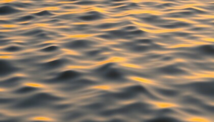 Golden Reflections on the water surface creates dreamy scene