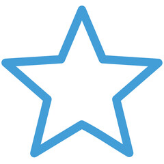 Vector Bright Lemon Yellow Star Outline with a Minimalist and Geometric Design for Versatile Graphic Use