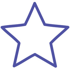 Obraz premium Vector Modern Flat 2D Star Artwork Featuring a High-Contrast Design with Clear Edges and Iconic Symbolism