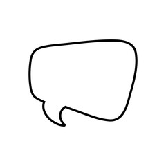 Speech bubble vector icon. Chat illustration sign. Message symbol. Text bubble logo.