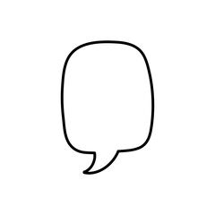 Speech bubble vector icon. Chat illustration sign. Message symbol. Text bubble logo.