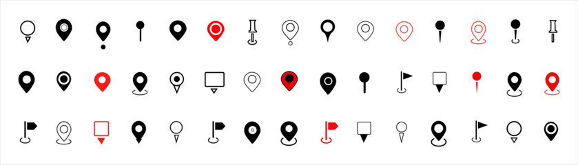 Location icon. Map pin icon. Pin map icon. GPS. Location symbol. Vector