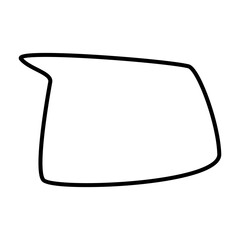 Speech bubble vector icon. Chat illustration sign. Message symbol. Text bubble logo.