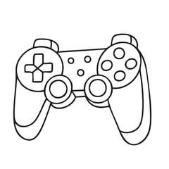 Game pad or game controller in doodle style © clelia-clelia