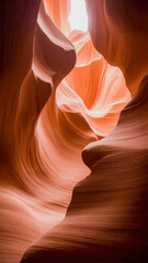Exploring the mesmerizing beauty of Antelope Canyon at midday with sunlight illuminating the sandstone formations