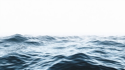 Serene Ocean Waves Peaceful Blue Water Tranquil Seascape