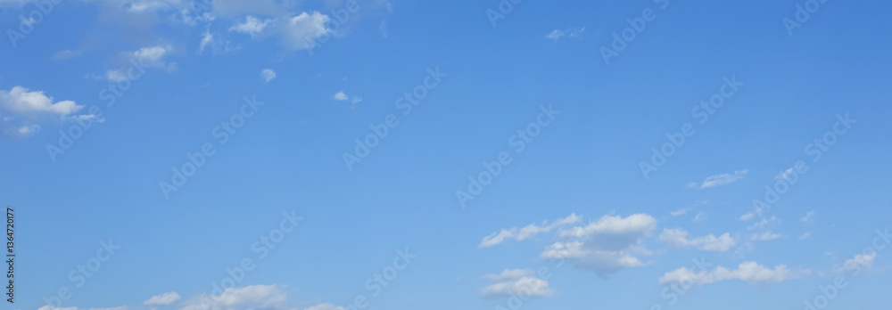 Canvas Prints blue sky and fantastic soft white clouds , horizontal shape with space for design. web banner. wide.