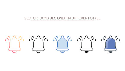 Bell icon design with white background stock illustration