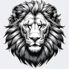 Obraz premium lion head vector