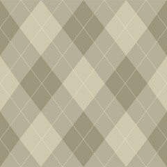 Argyle pattern of geometric rhombus. Harlequin design. Classic diamond shaped textile material for gift wrapping paper, socks, sweater, jumper, other modern textile or paper design.	