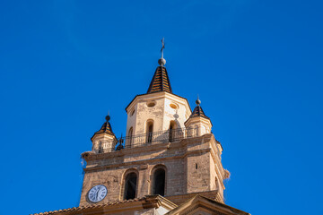 Obraz premium Top spire of Calahorra Santa Maria Cathedral La Rioja Spain 